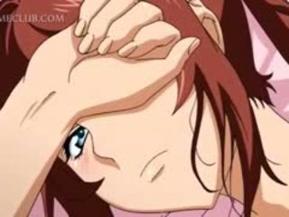 Olśniewające anime dziewczyna gets ogolone twat nailed hardcore