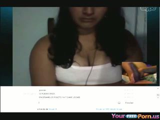 South amerika gadis teasing dia besar tetek di skype