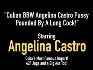 Kuba wanita gemuk cantik angelina castro alat kemaluan wanita pounded oleh sebuah panjang kontol