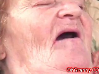 Slutty Dirty Granny Gets Wet