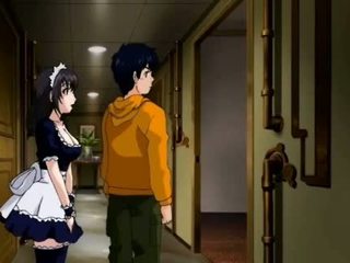 Anime teenija seducing tema boss