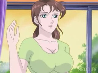 Busty manga girl taken by nerd