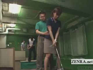 Subtitled Japanese Golf Swing Erection Demonstration