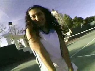 Tennis court turns into fuck court Video