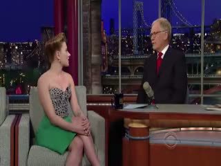Scarlett Johansson Letterman