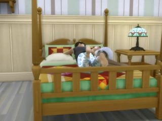 Japonais fils fucks japonais mère après après sharing la même lit