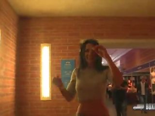 Hot Shalina Devine fucks in a public place