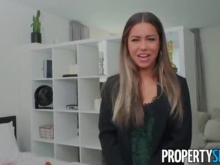 PropertySex Client creampies his hot real estate agent in apartment