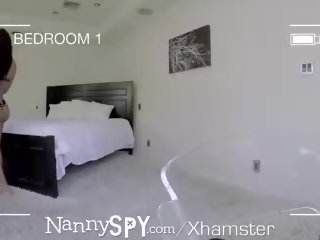 Nannyspy Big Tits Nanny Amia Miley Caught on Hidden Cams