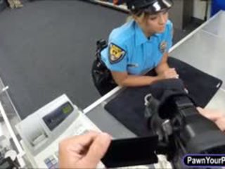 Police Officer Pawns Her Pussy For Money