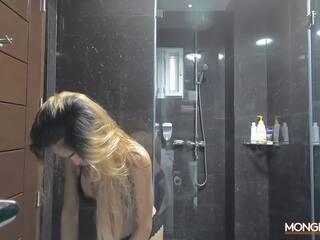 Young Asian slut has her pussy filled up with cum by a foreigner
