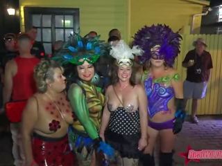 Hot Sexy Naked Street Flashers Key West Fest P1