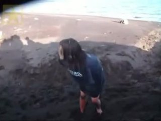 Asian Teen Gets Naked And Plays In Mud