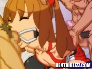 Bondage Hentai With Gagging Brutally Gangbanged By Bandits