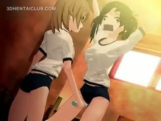 Tied į viršų anime hentai mergaitė gets pyzda vibed sunkus