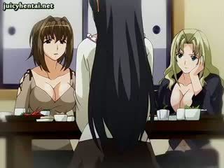 Anime kotě gets double fucked