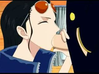 Nico robin menghisap zakar, perjalanan &amp; cumshot(one sekeping)